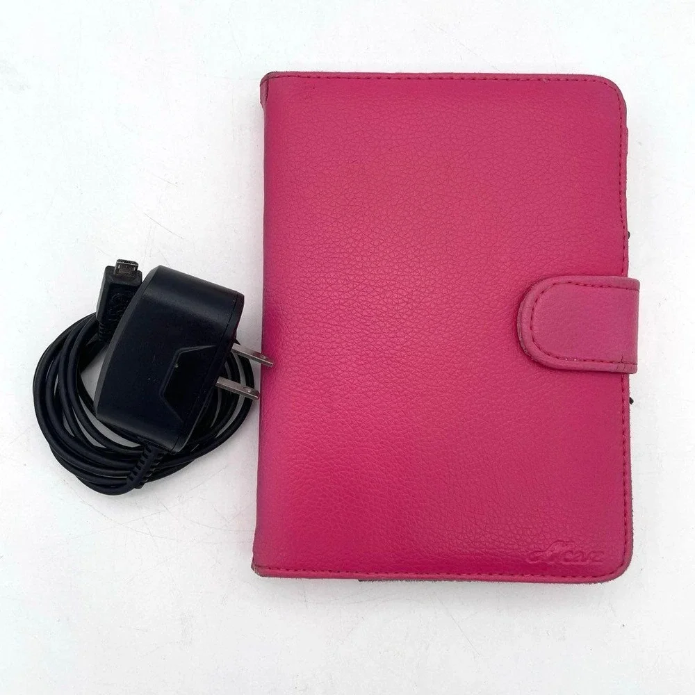 Amazon Kindle 4th Gen D01200 E-Reader Silver Grey Good With Case and Charger